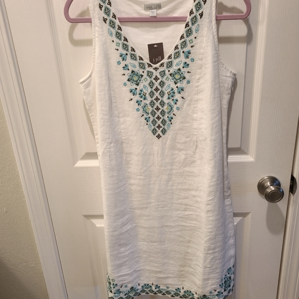 NEW White Linen Dress from JJill